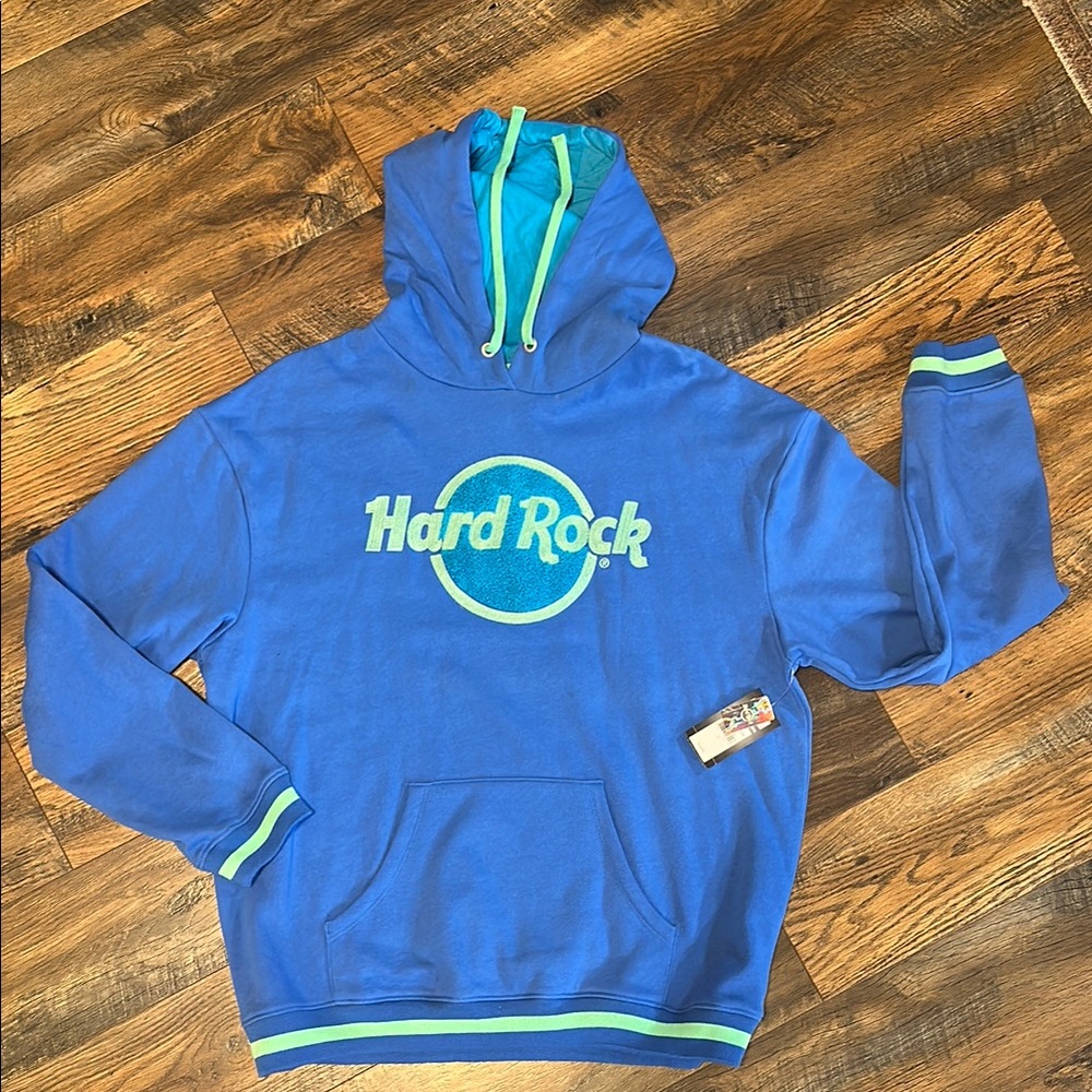 Hard Rock Blue Sweatshirt New With Tags Large Unisex